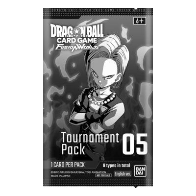 Pacote Dragon Ball Card Game Fusion World com personagem e texto Tournament Pack 05