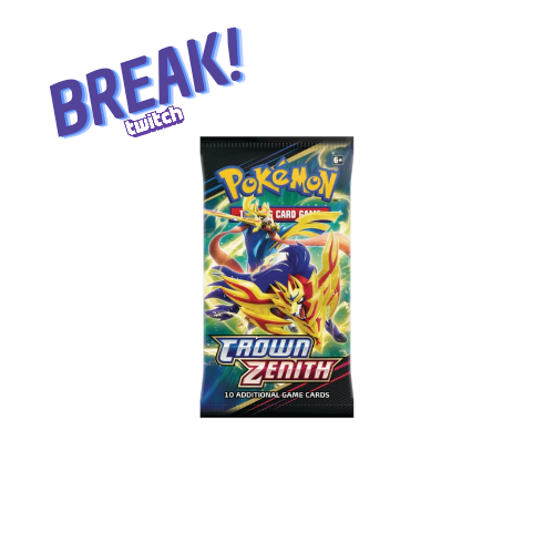 Pack Pokémon Crown Zenith em embalagem azul com ilustração colorida