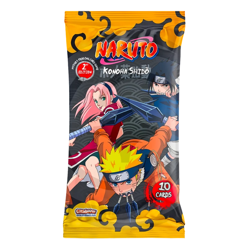 Pack de cartas Naruto Konoha Shidõ 10 cartas