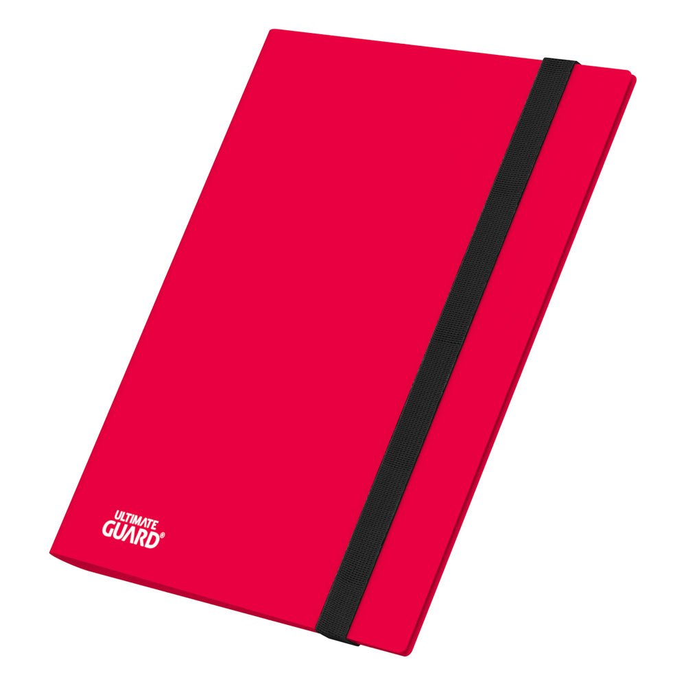 Caderno vermelho com elástico preto e logótipo Ultimate Guard