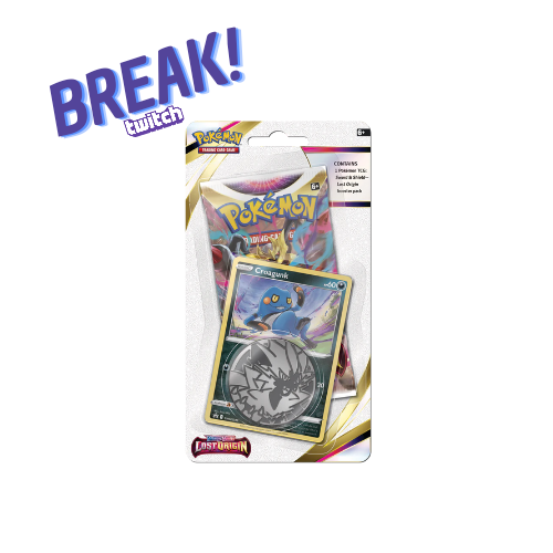 Pack de cartas Pokémon Evolving Skies com carta Crustle e token de metal