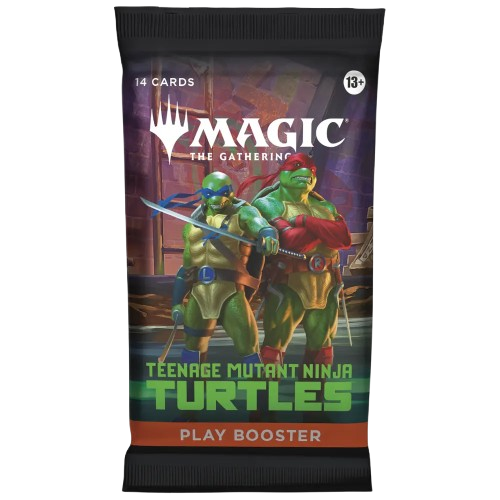 Pacote de cartas Magic The Gathering com tema Teenage Mutant Ninja Turtles