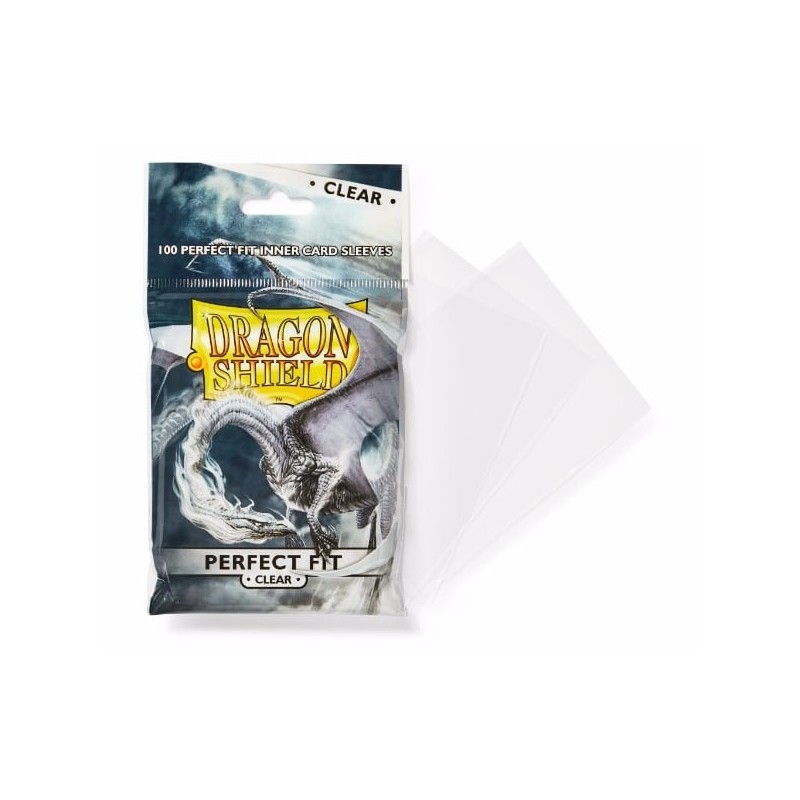 Pacote de proteções para cartas DRAGON SHIELD com dragão e proteções transparentes