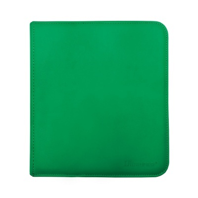 Estojo quadrado verde com costura e logo Ultraproof