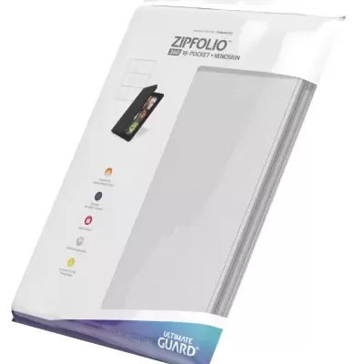 ZIP-UP&#x20;Zipfolio&#x20;360&#x20;9-Pocket&#x20;XenoSkin&#x20;Branco&#x20;Ultimat&#x20;Guard