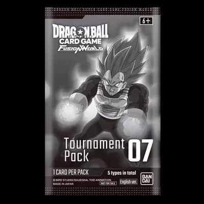 Pacote de cartas Dragon Ball Card Game Fusion World com personagem e texto Tournament Pack 07