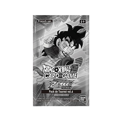 Pacote de cartas Dragon Ball Super Card Game edição francesa com personagem animado