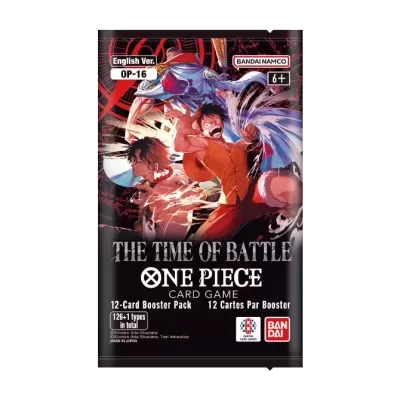 Pacote de cartas One Piece The Time of Battle com ilustração colorida de personagens de anime