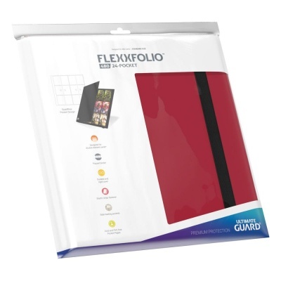 Binder&#x20;12-Pocket&#x20;QuadRow&#x20;FlexXfolio&#x20;Vermelho&#x20;Ultimate&#x20;Guard