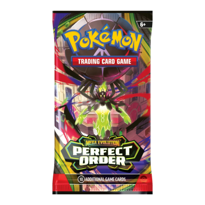 Pacote colorido de cartas Pokémon com personagem verde e preto