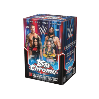 Caixa de cartas colecionáveis WWE Topps Chrome 2026