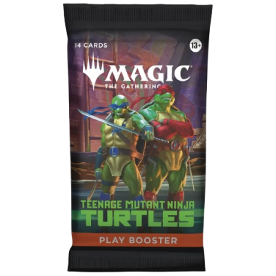 Pacote de cartas Magic The Gathering com tema Teenage Mutant Ninja Turtles