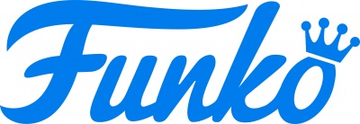 Logótipo azul da Funko com coroa