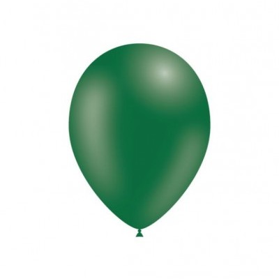 Balão verde oval em fundo branco