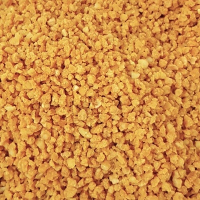 Grãos pequenos laranja claro em superfície uniforme