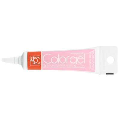 Tubo de gel alimentar ColorGel cor pink candy para decoração de bolos
