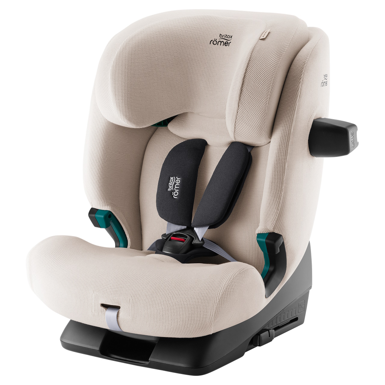 Forra de verão Britax Römer Advansafix Family Summer Cover Cadeira auto infantil bege Britax Römer com arnês e base preta