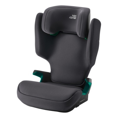 Cadeira auto Britax Römer cinzenta escura com detalhes verdes