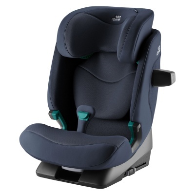 Cadeira auto Britax Römer azul escuro para crianças.