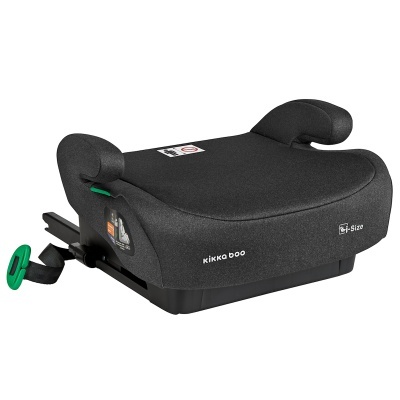 Assento elevatório para crianças Kikkaboo preto com sistema ISOFIX e braços anatómicos