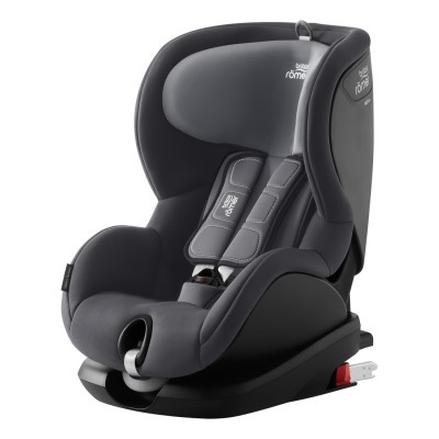 cadeira auto para criança preta e cinzenta Britax Römer com arnês e base ISOFIX