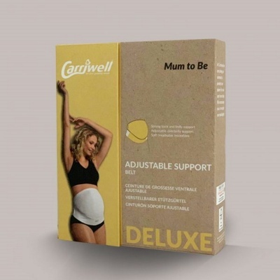 Embalagem de cinto de suporte ajustável para grávidas Carriwell Deluxe