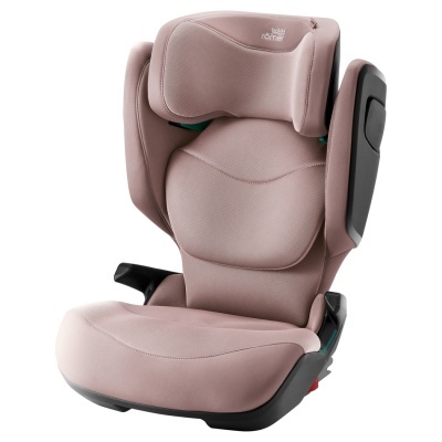 Cadeira de criança para automóvel cor rosa com estrutura preta e texto BRITAX RÖMER