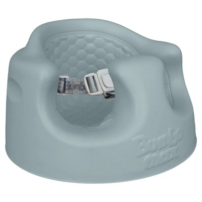 cadeira de bebé Bumbo Max cinzento claro com cinto de segurança