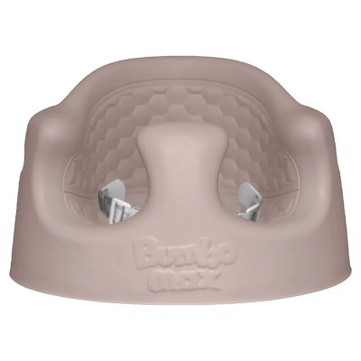 Cadeira de bebé Bumbo Max castanha clara em plástico com design ergonómico