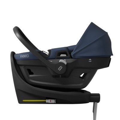 Cadeira auto para bebé AXXKID azul e preta com base ISOFIX