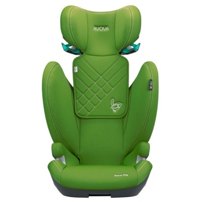 Cadeira auto verde AVOVA acolchoada para crianças