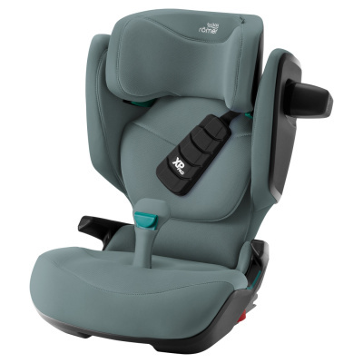 cadeira auto infantil cinza esverdeado com alça preta XP PAD
