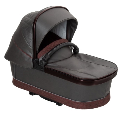 Vime para carrinho de bebé castanho com capuz ajustável