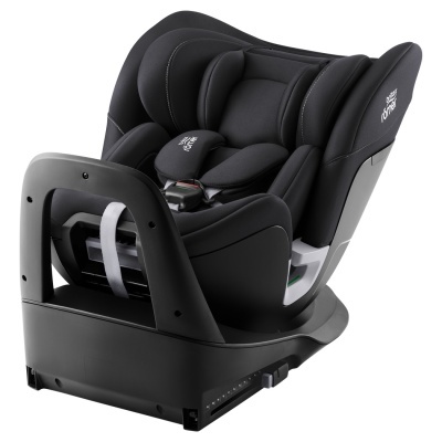 Cadeira auto infantil preta Britax Römer com base preta e acolchoado