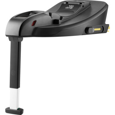 Base de assento para carro para bebé preta com estabilizador branco