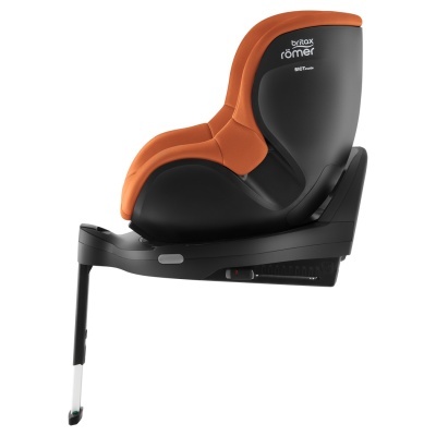 Cadeira auto infantil Britax Römer Dualfix preta com estofos laranja