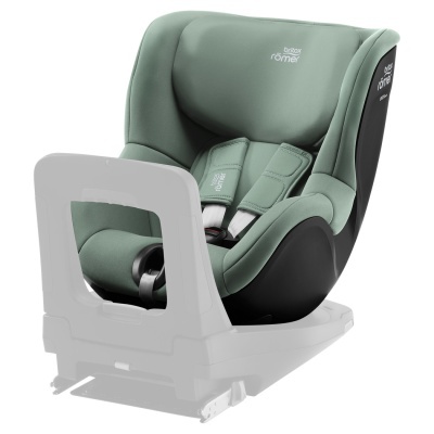 Cadeira de bebé Britax Römer verde e preta com cinto de segurança