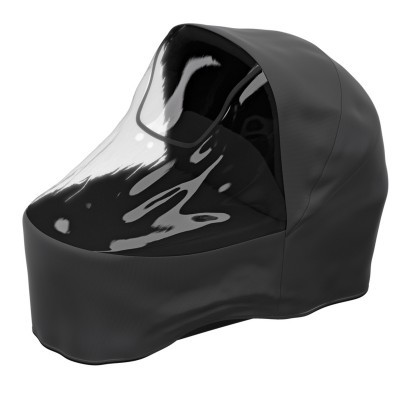 Capa protetora preta com tampa translúcida