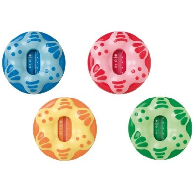 Temporizadores de cozinha em forma de estrela nas cores azul, vermelho, amarelo e verde