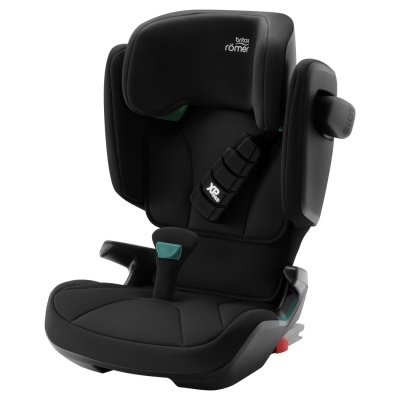 Cadeira auto para crianças preta com detalhes verdes da Britax Römer