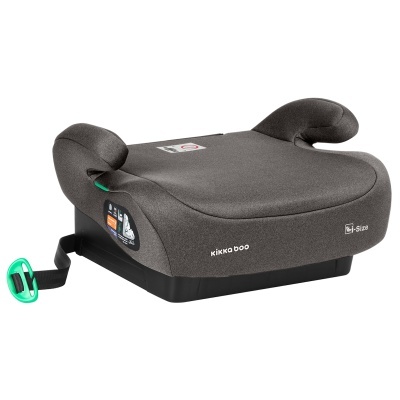 Assento elevatório auto cinza escuro com pegas e base preta