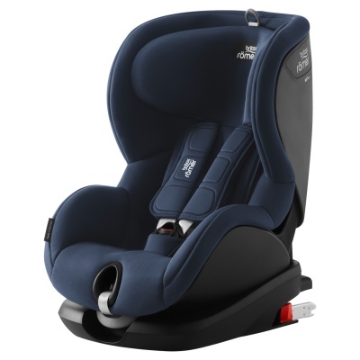 Cadeira auto infantil britax römer azul escura com base preta e ISOFIX