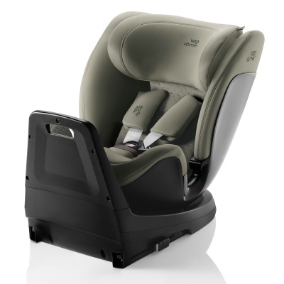Cadeira auto infantil britax römer verde-acinzentado e preto com arnês acolchoado