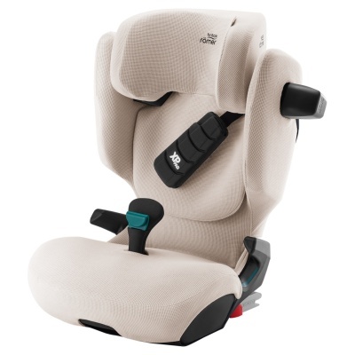 Cadeira auto para criança Britax Römer bege com protecção XP PAD preta e fixação ISOFIX.