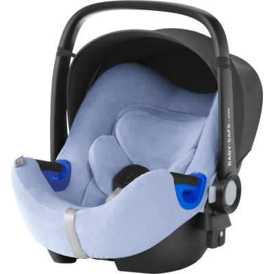 Cadeira Auto BABY-SAFE i-SIZE preta com interior azul claro