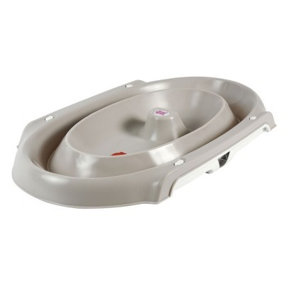 Prato elevatório de plástico cinzento para animais de estimação