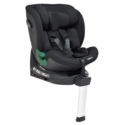 Cadeira auto infantil preta Recaro com cintos e suporte branco