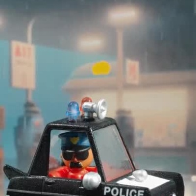 Miniatura carro Djeco Crazy Motors Hurry Police