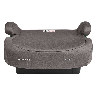 Assento elevatório cinzento para criança da kikkaboo com acolchoamento e símbolos de segurança