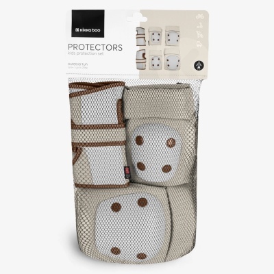 Conjunto de proteções infantis KiKaa boo em rede com joelheiras, cotoveleiras e protetores de pulso